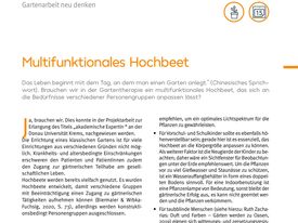 GreenCare: multifunktionales Hochbeet
