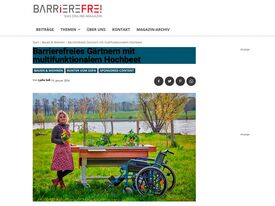 barrierefreies Gaertnern mit multifunktionalem Hochbeet