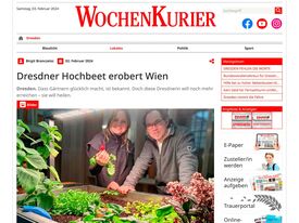 Wochenkurier: Dresdner Hochbeet erobert Wien